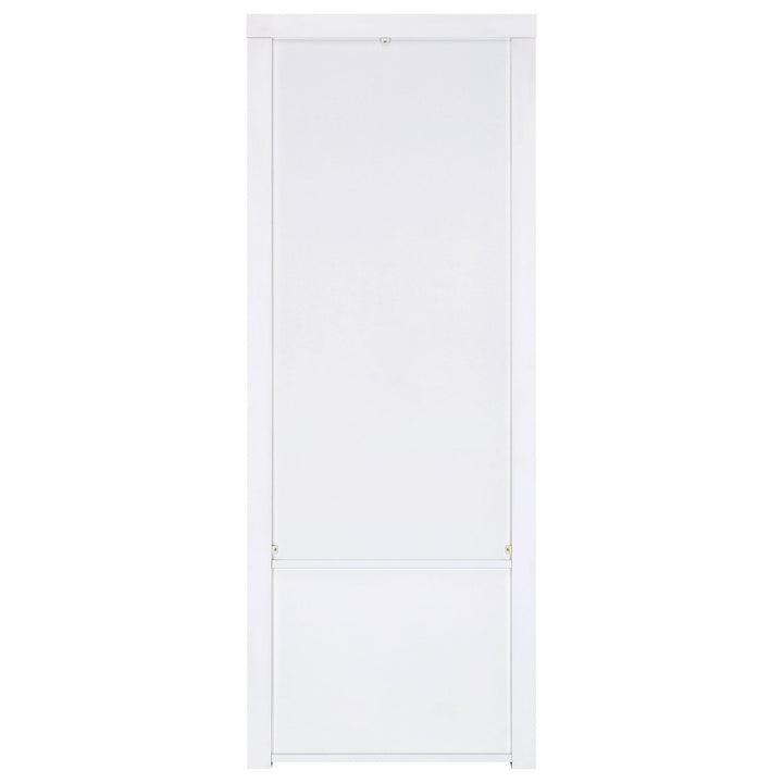 Jude 3-shelf Media Tower With Storage Cabinet White High Gloss