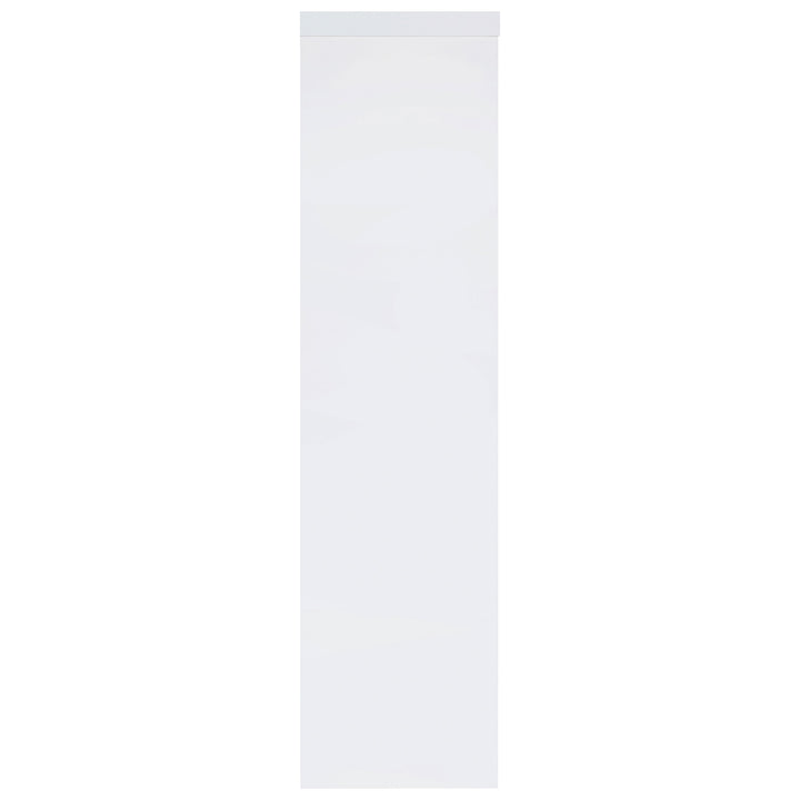 Jude 3-shelf Media Tower With Storage Cabinet White High Gloss