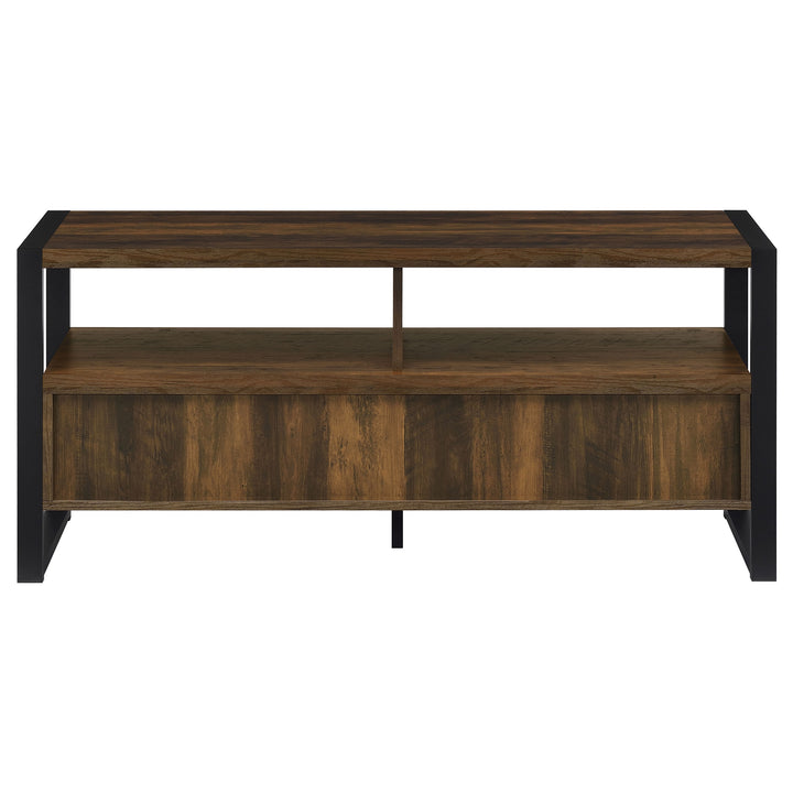 James 2-drawer Composite Wood 48" TV Stand Dark Pine