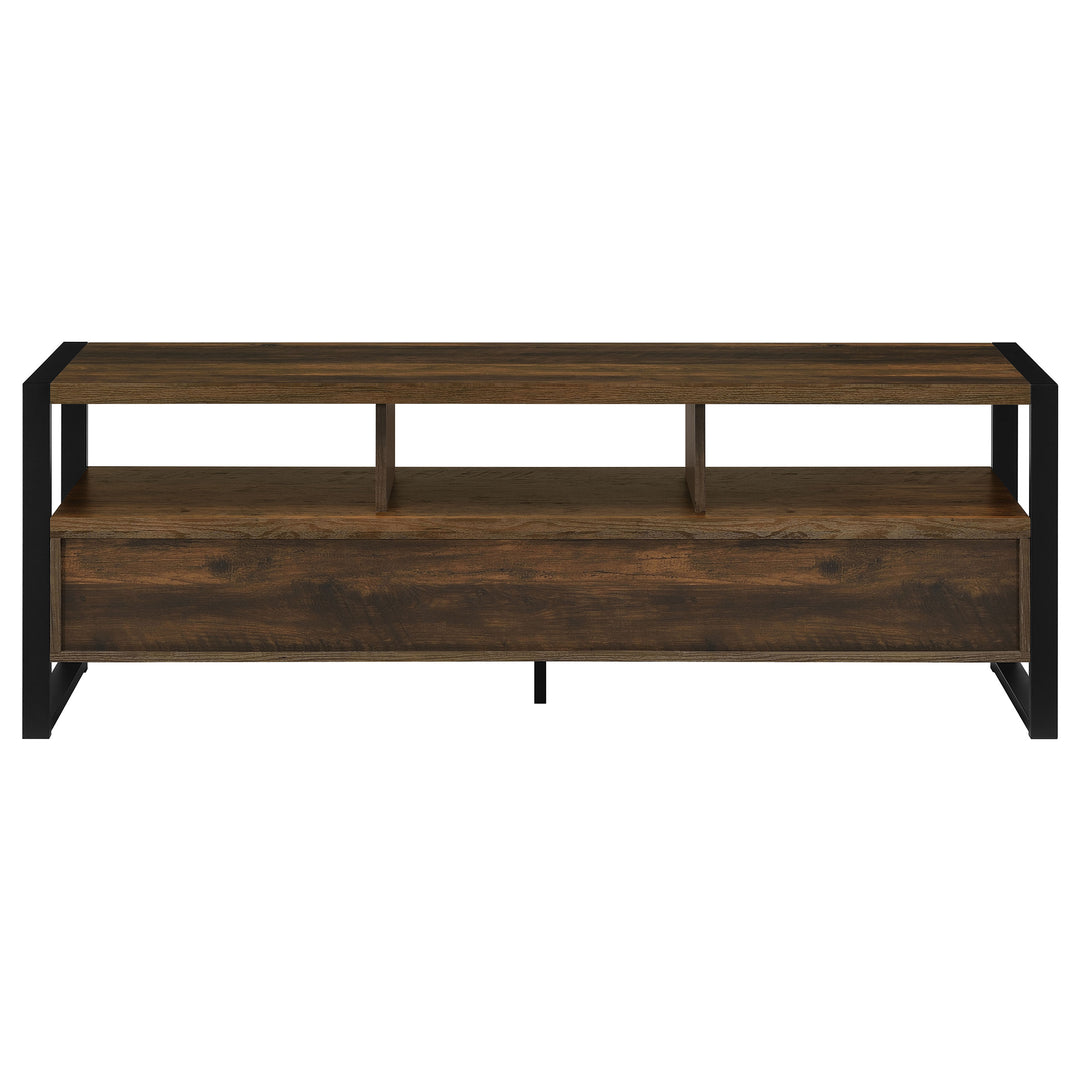 James 3-drawer Composite Wood 60" TV Stand Dark Pine