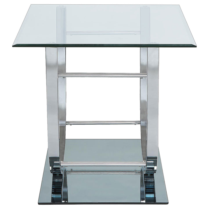 Danville U-shaped End Table Chrome