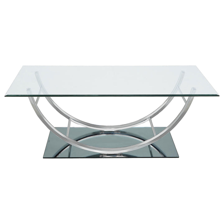 Danville U-shaped Coffee Table Chrome