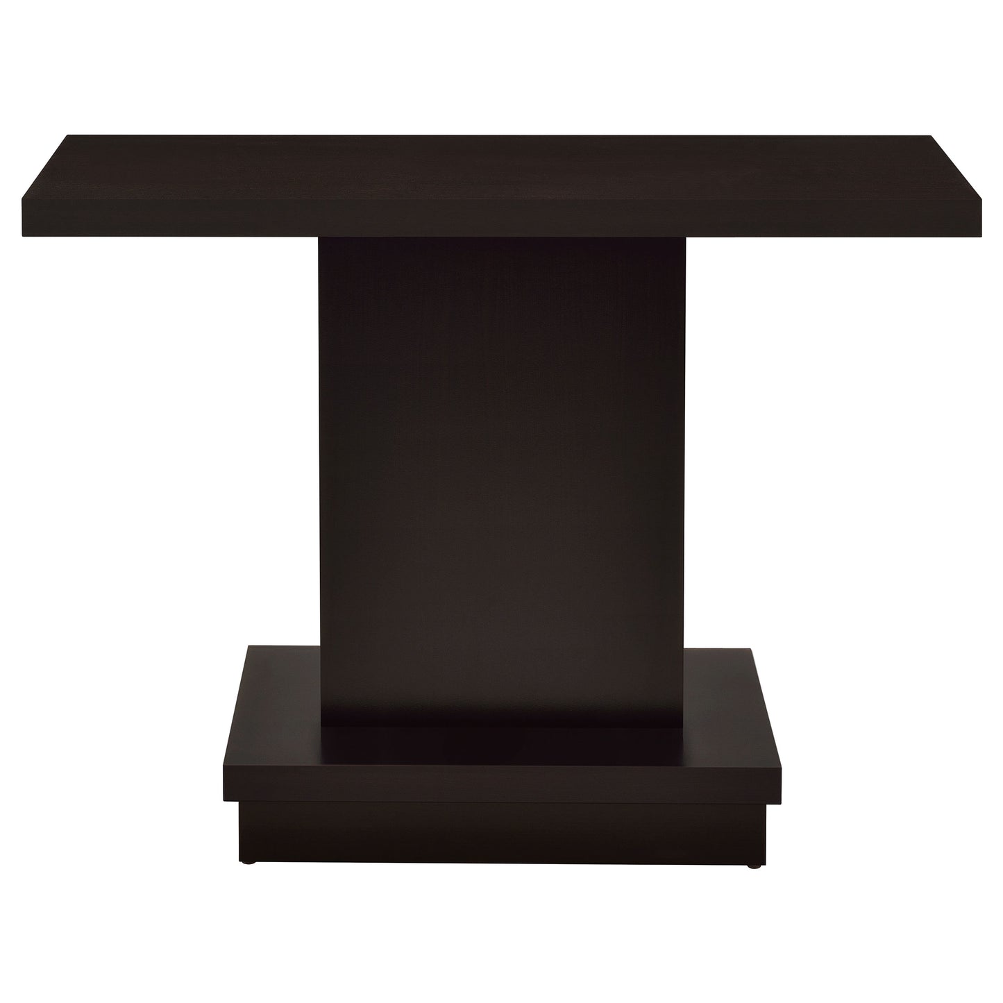 Reston Pedestal Sofa Table Cappuccino