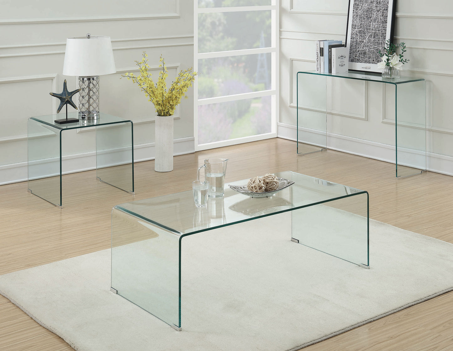 Ripley Square End Table Clear