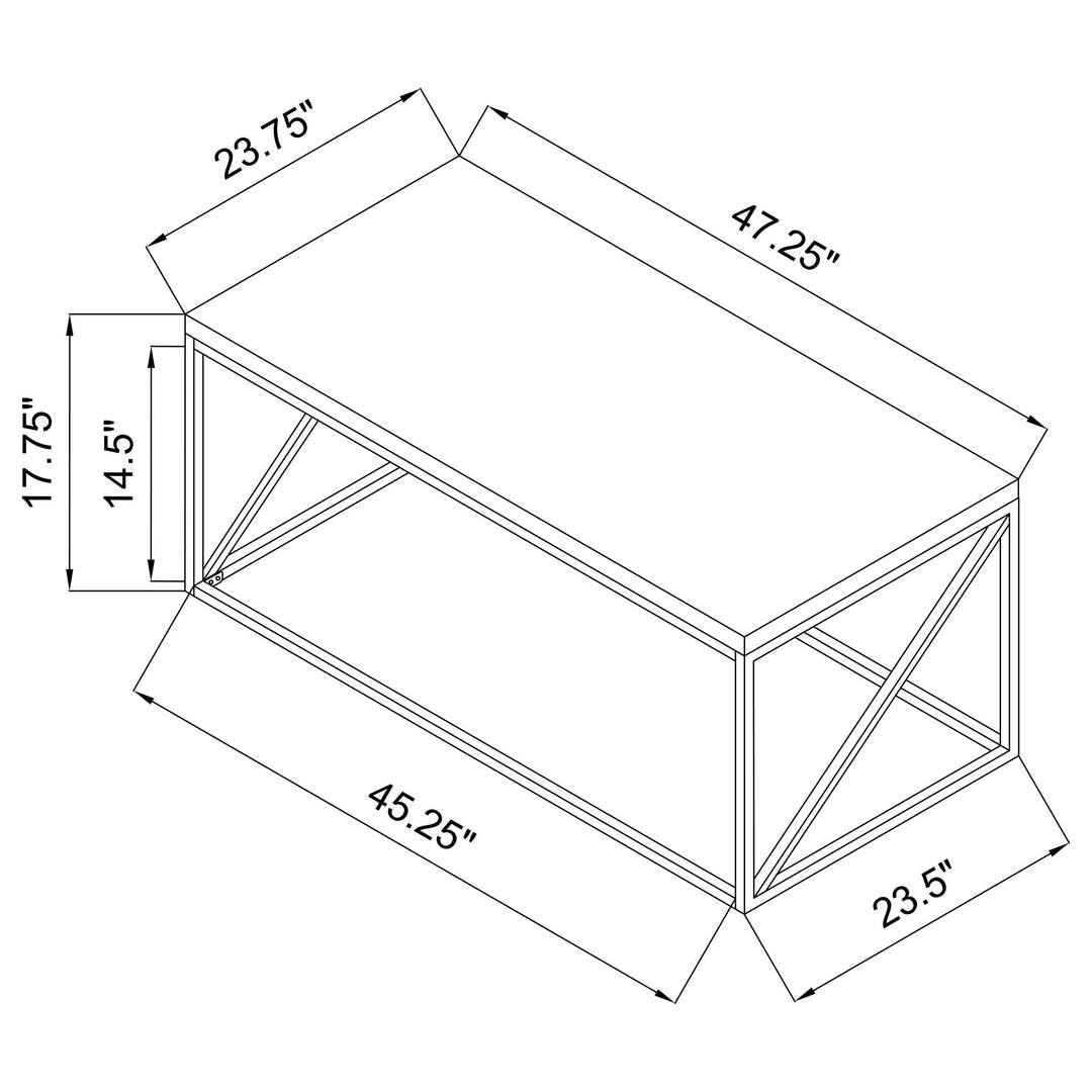 Birdie Rectangular Coffee Table Sonoma Grey