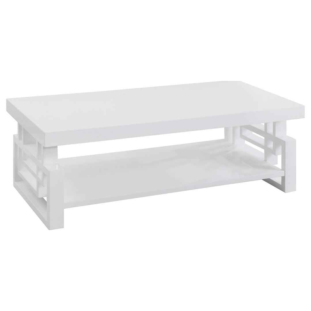 Schmitt Rectangular Coffee Table High Glossy White