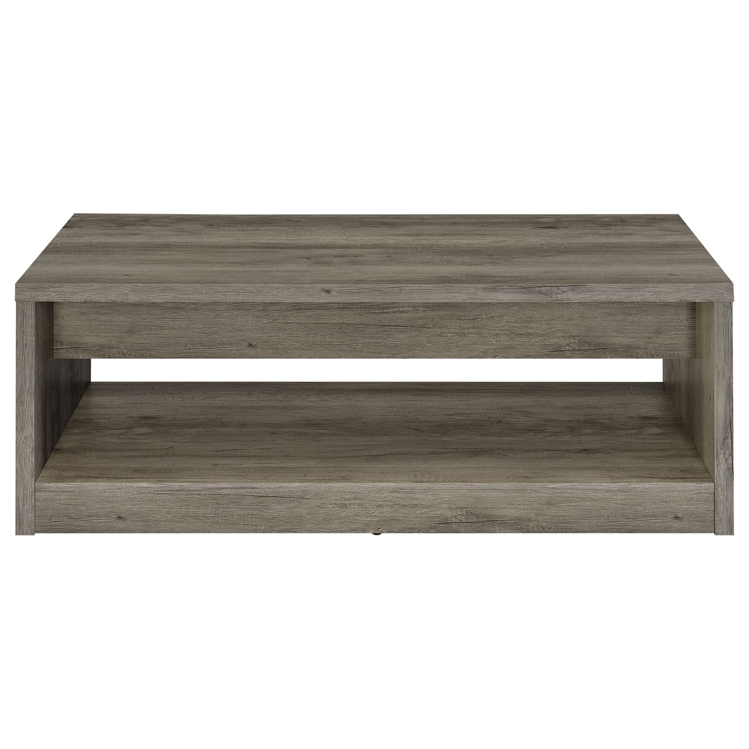 Felix 2-drawer Rectangular Engineered Wood Coffee Table Grey Driftwood