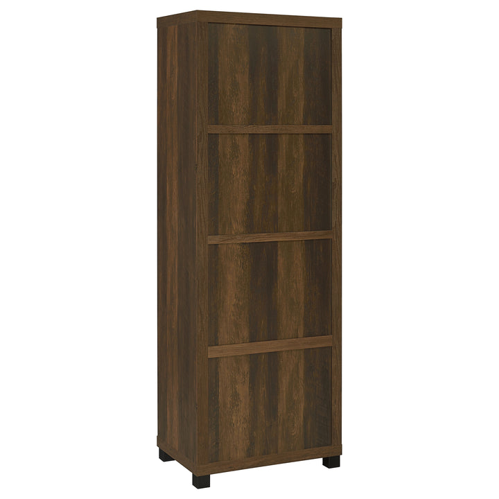 Sachin 3-shelf Media Tower With Storage Cabinet Dark Pine