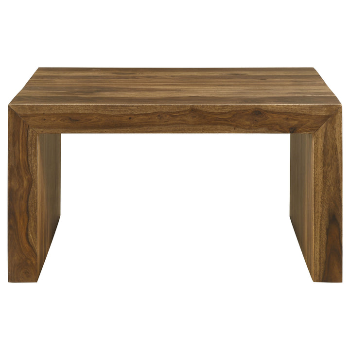 Odilia Square Solid Wood Coffee Table Auburn