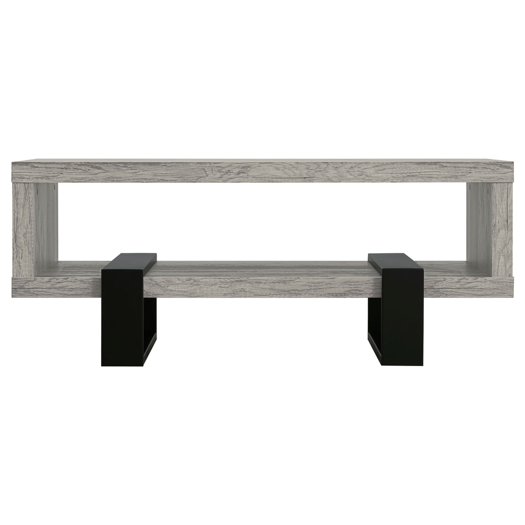 Dinard Coffee Table with Shelf Grey Driftwood