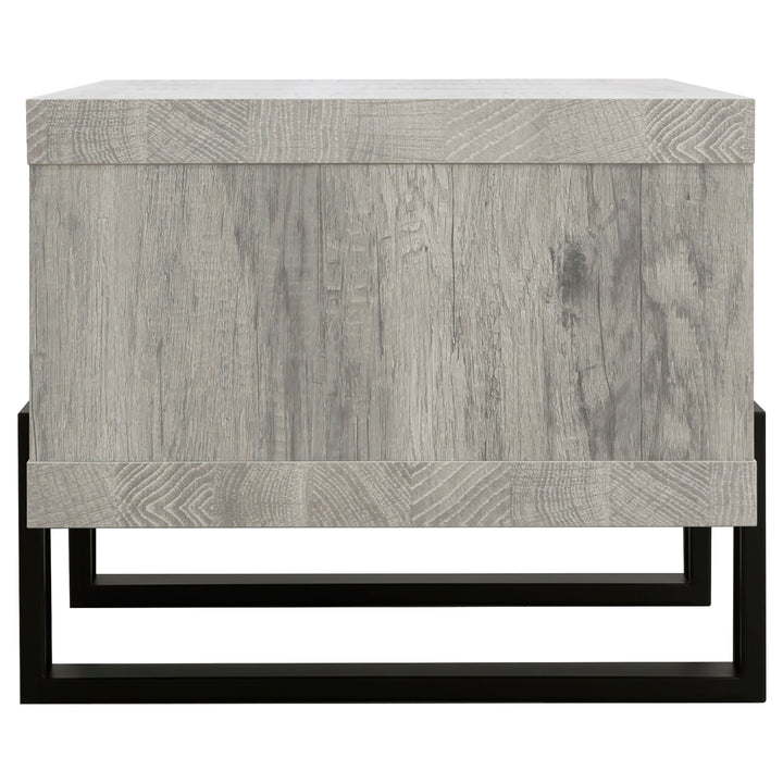 Dinard Coffee Table with Shelf Grey Driftwood