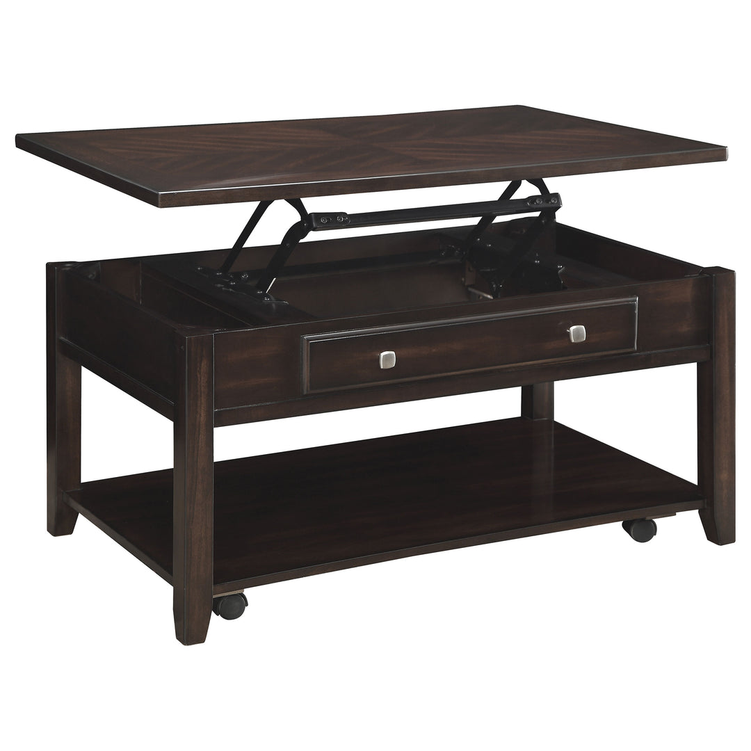 Bradford Rectangular Lift Top Coffee Table Walnut