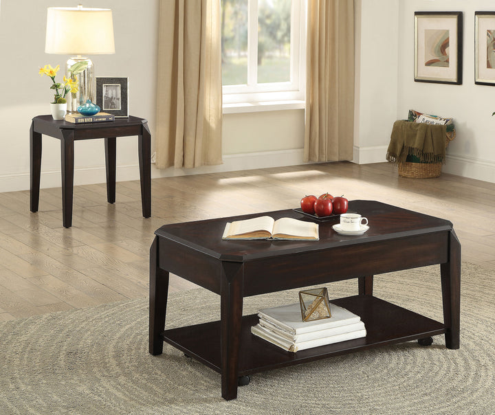 Baylor Square End Table Walnut