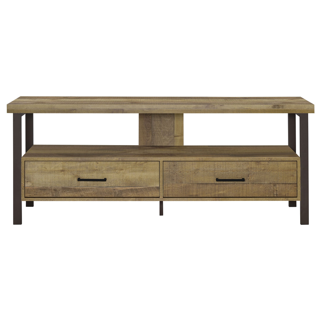 Ruston 59" 2-drawer TV Console Weathered Pine