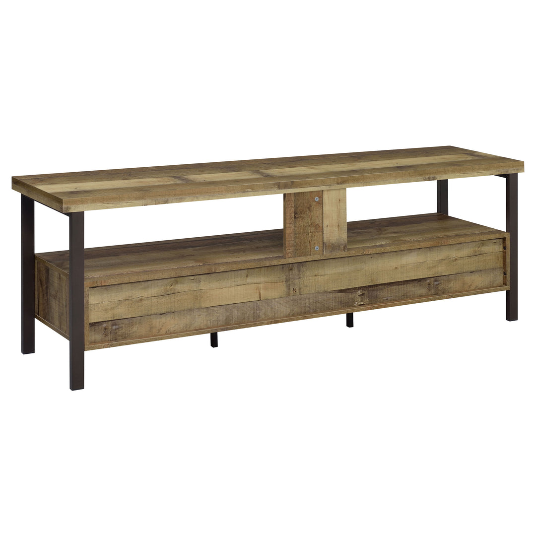 Ruston 71" 3-drawer TV Console Weathered Pine