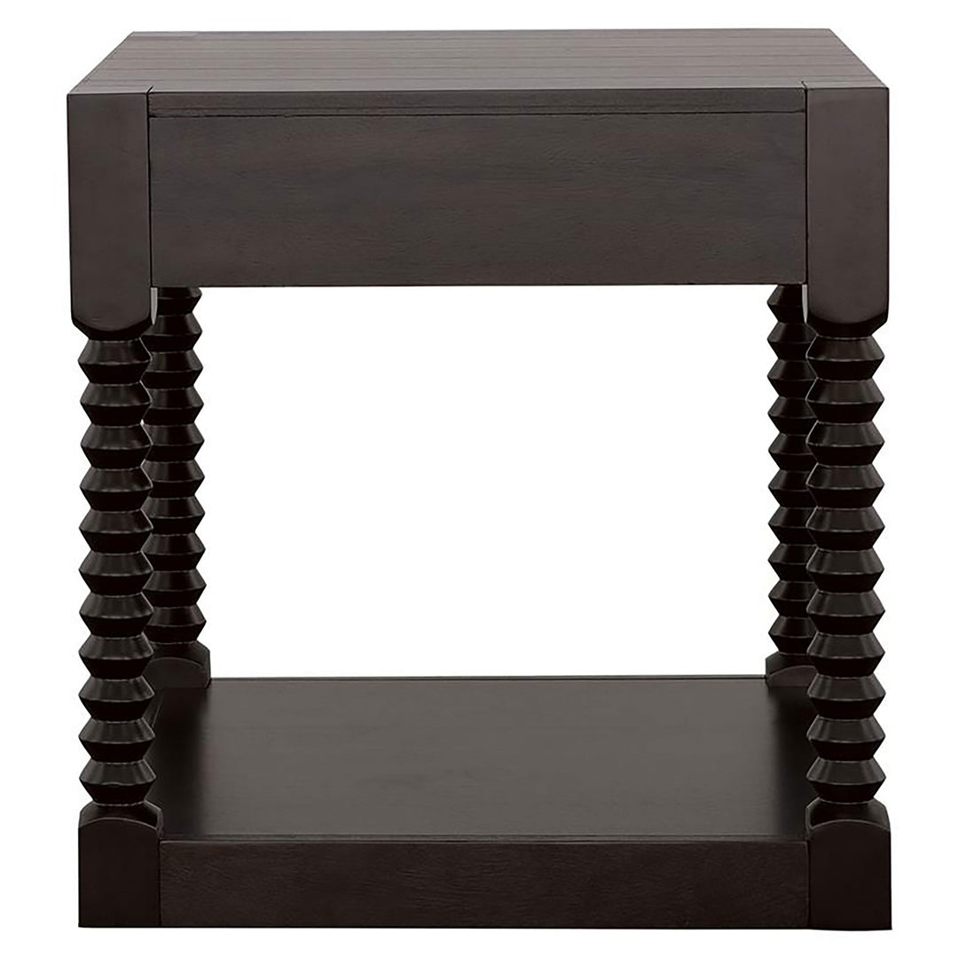 Meredith 1-drawer End Table Coffee Bean