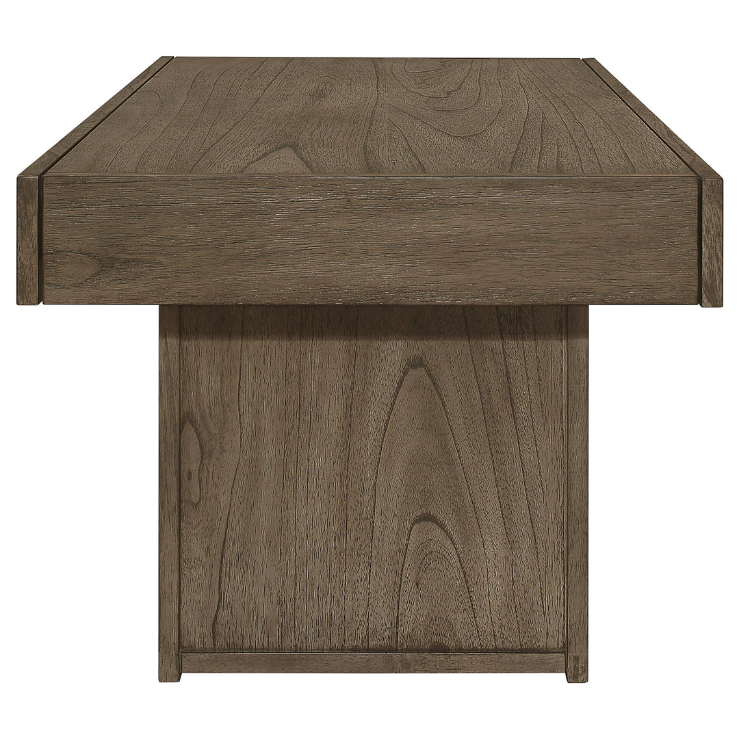 Owen Rectangle Coffee Table with Hidden Storage Wheat Brown