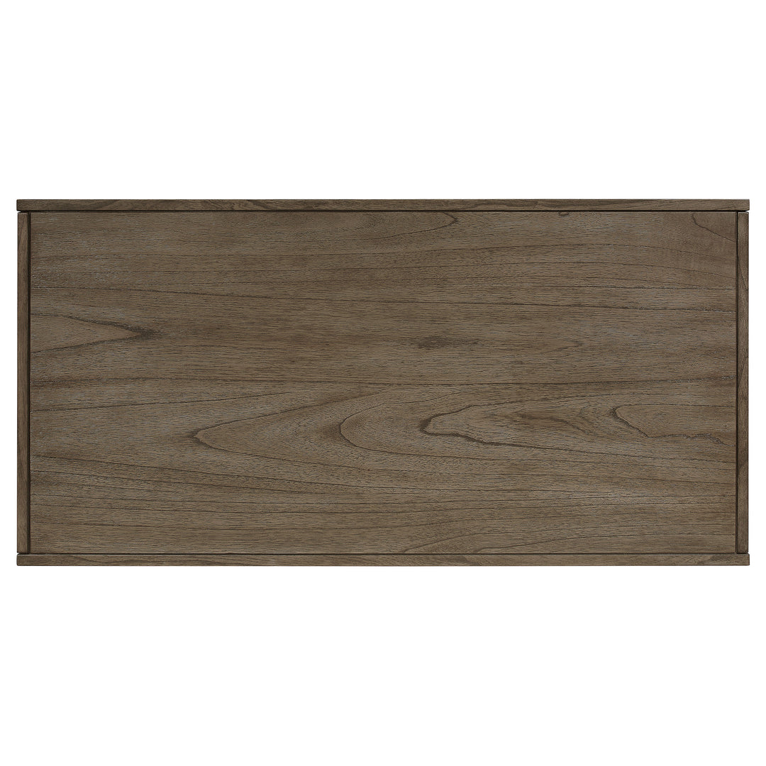 Owen Rectangle Coffee Table with Hidden Storage Wheat Brown