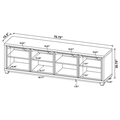 Westfield 4-door TV Console Aged Walnut