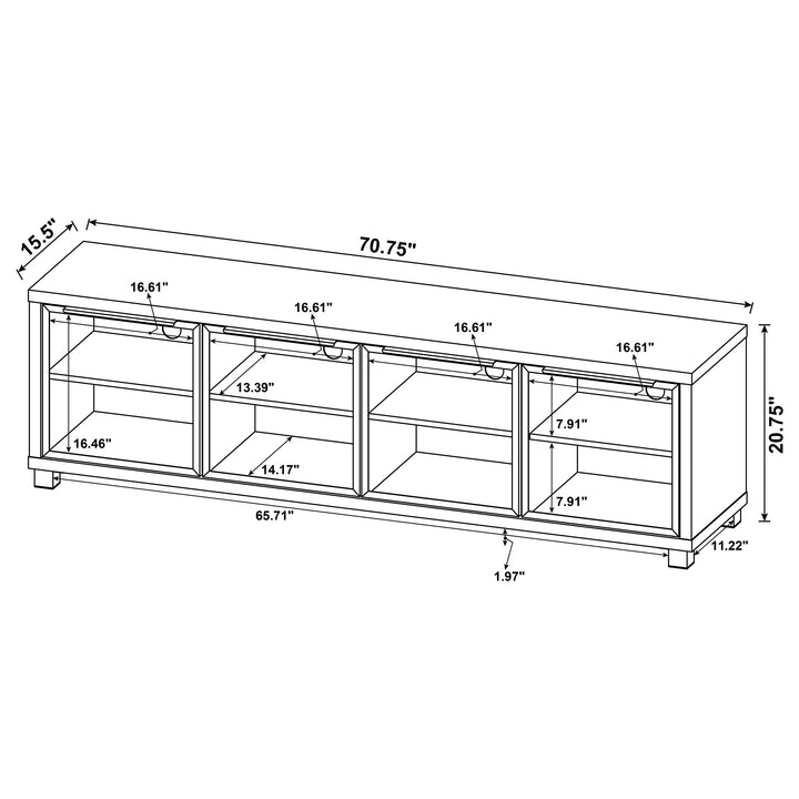 Westfield 4-door TV Console Aged Walnut