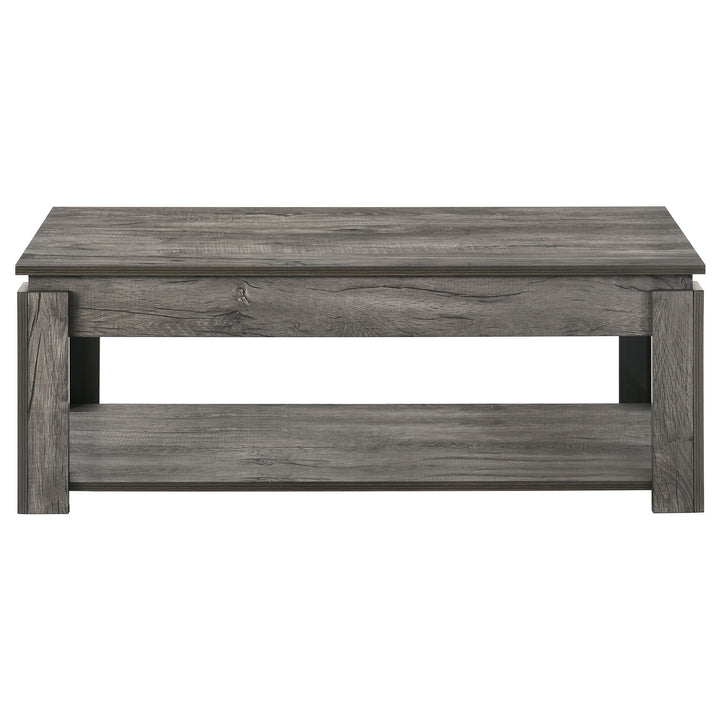 Donal 3-piece Occasional Set with Open Shelves Weathered Grey