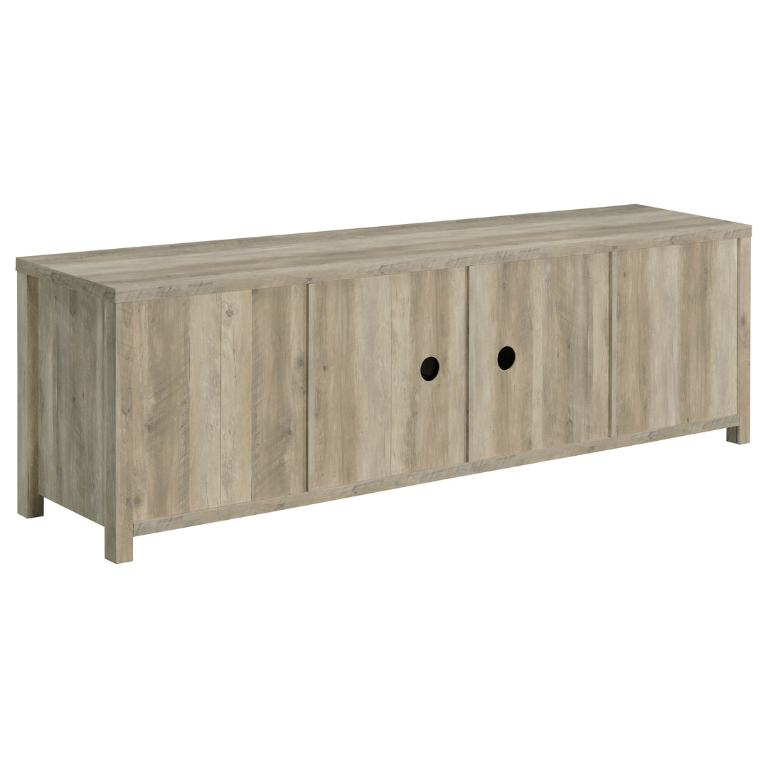 Madra Rectangular TV Console with 2 Sliding Doors