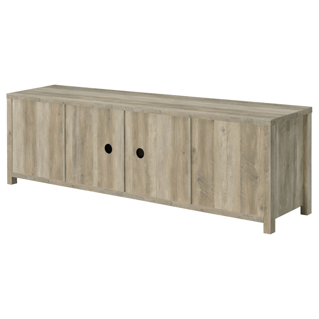 Madra Rectangular TV Console with 2 Sliding Doors