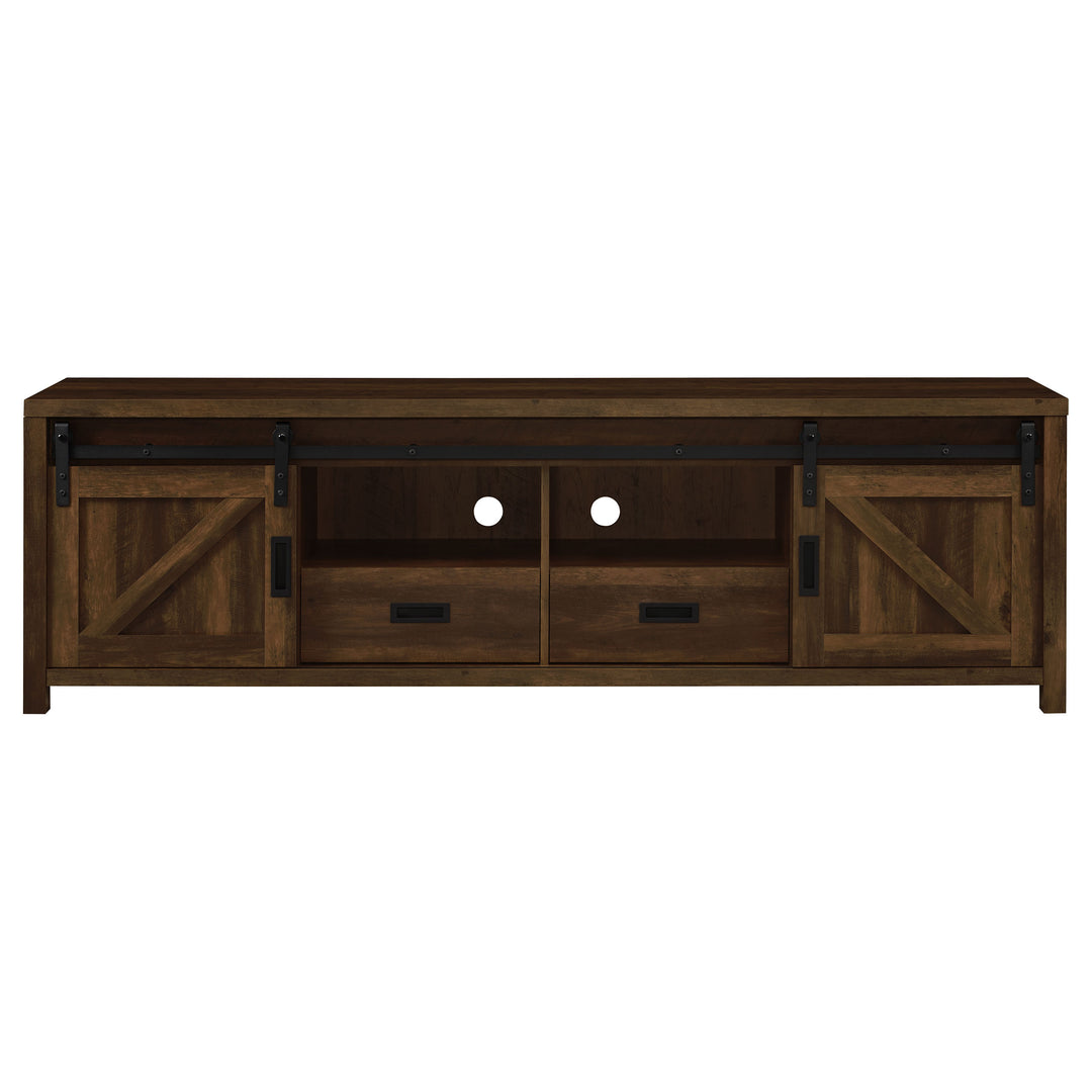 Madra Rectangular TV Console with 2 Sliding Doors