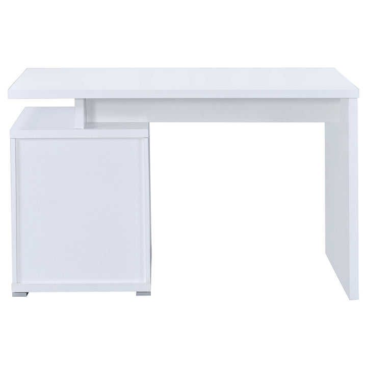 Irving 2-drawer Office Desk with Cabinet White