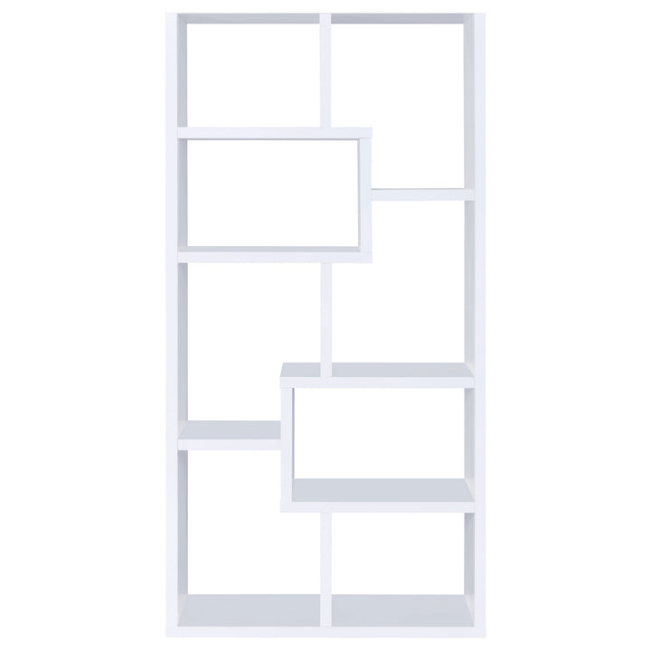 Theo 10-shelf Bookcase White