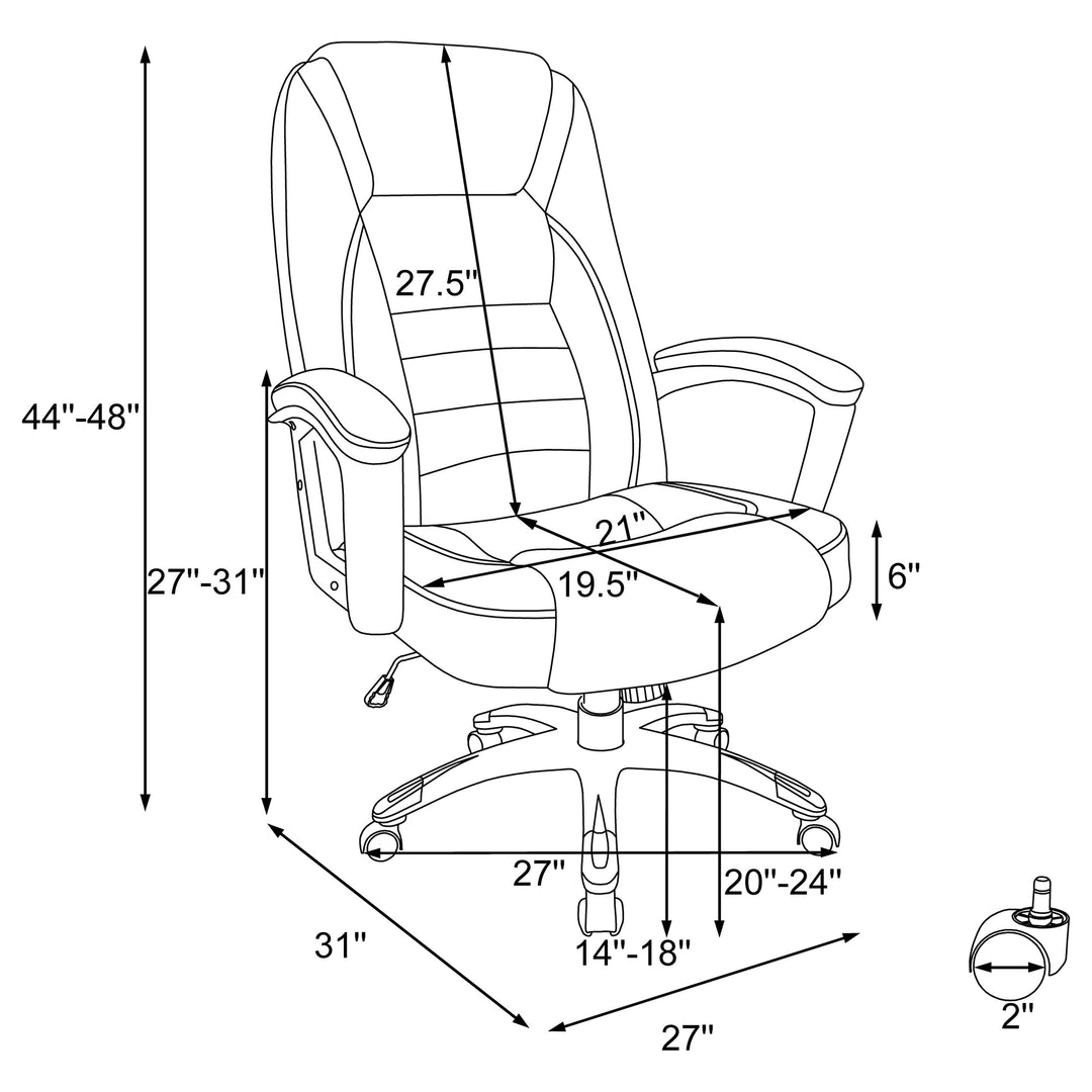 Dione Adjustable Height Office Chair Black