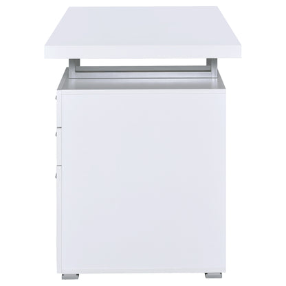 Brennan 3-drawer Office Desk White