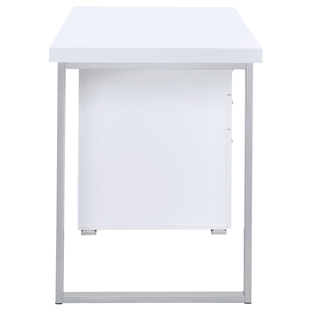 Brennan 3-drawer Office Desk White