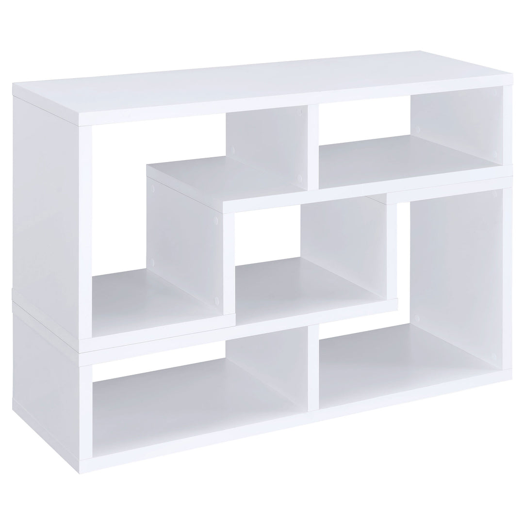 Velma Convertible TV Console and Bookcase White