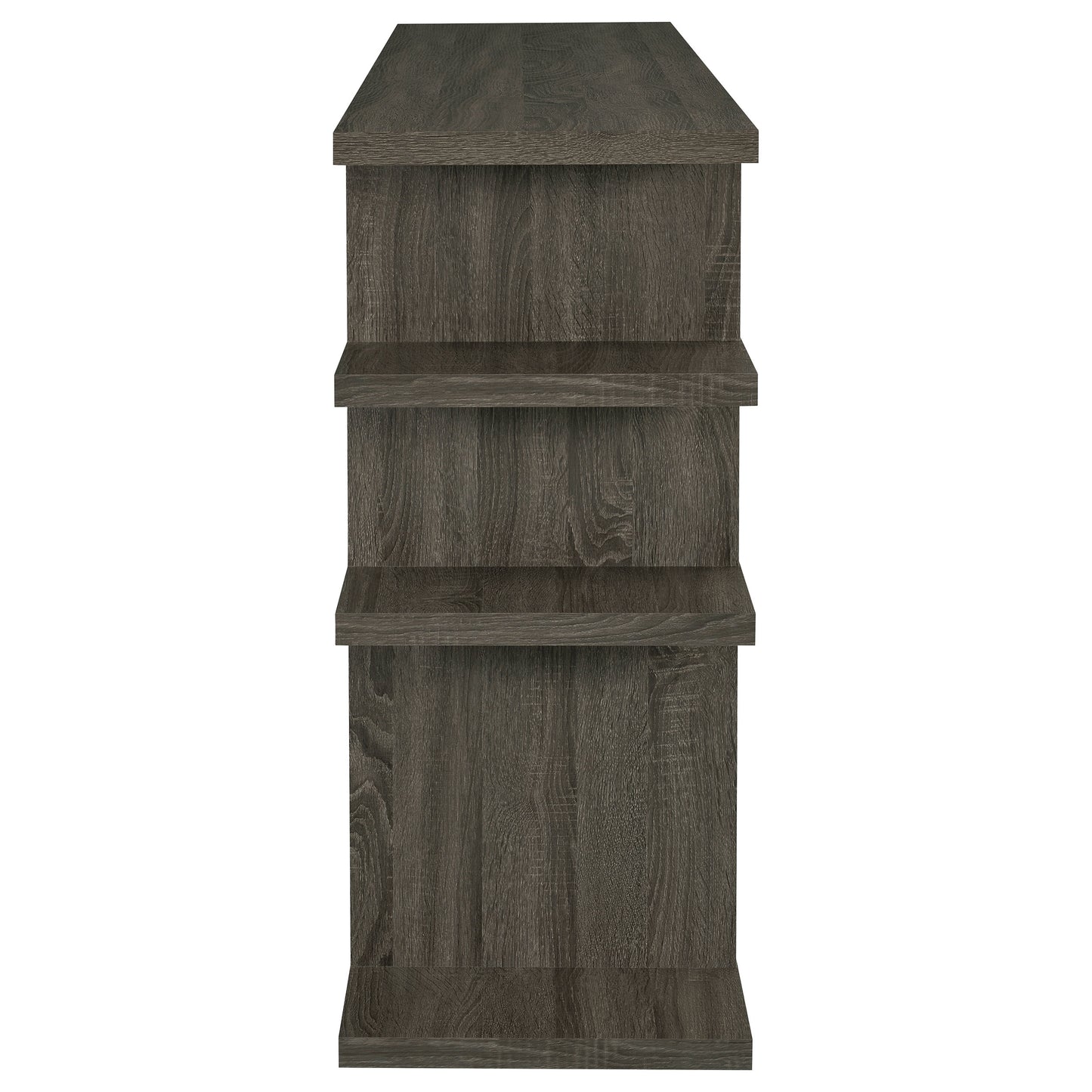 Santos 3-tier Bookcase Weathered Grey