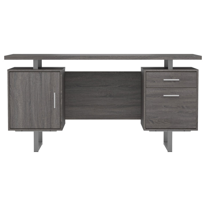 Lawtey Floating Top Office Desk Weathered Grey