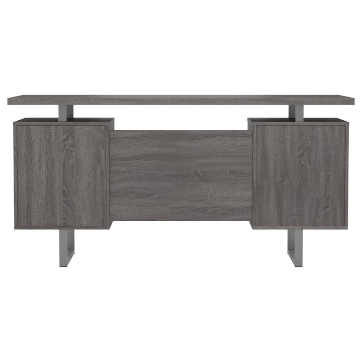 Lawtey Floating Top Office Desk Weathered Grey