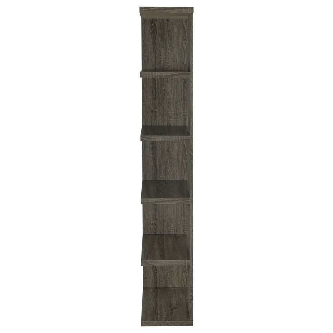 Harrison 5-tier Bookcase Weathered Grey