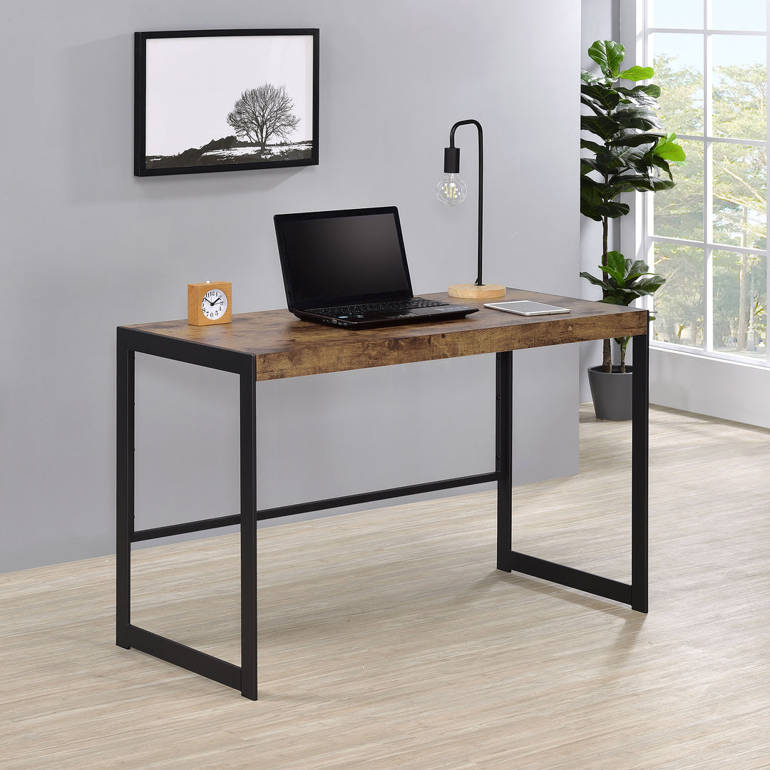 Estrella Writing Desk Antique Nutmeg and Gunmetal