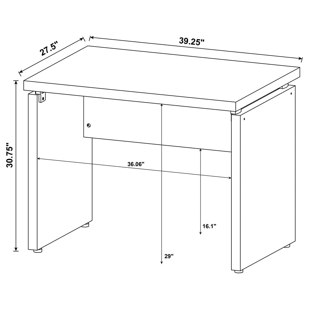 Skylar Extension Desk Cappuccino