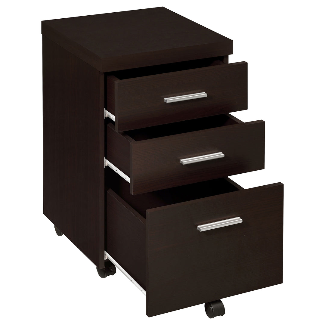 Skeena 3-piece Home Office Set Cappuccino