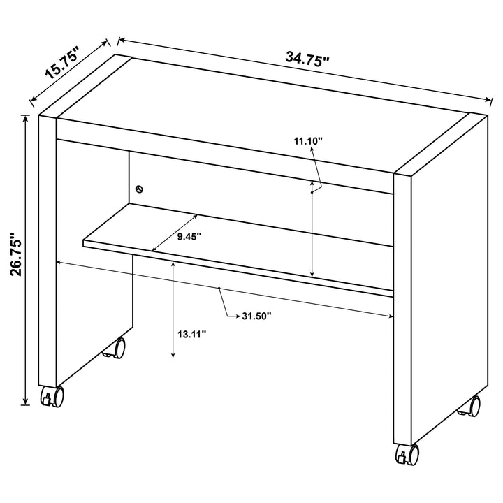 Skeena Mobile Return with Casters Cappuccino