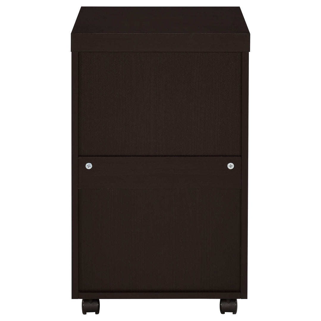 Skeena 3-drawer Mobile Storage Cabinet Cappuccino