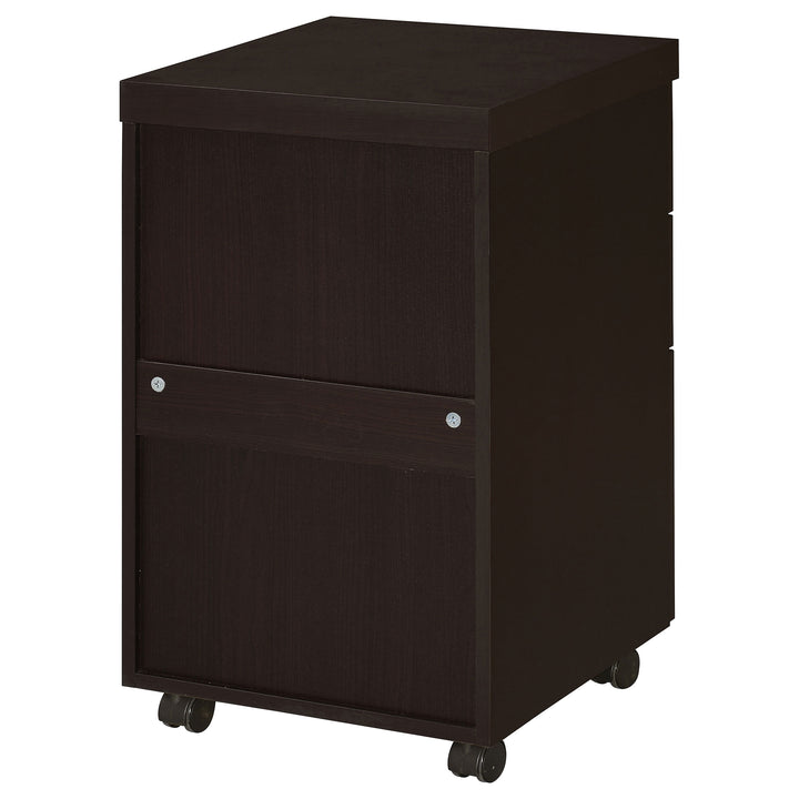 Skeena 3-drawer Mobile Storage Cabinet Cappuccino