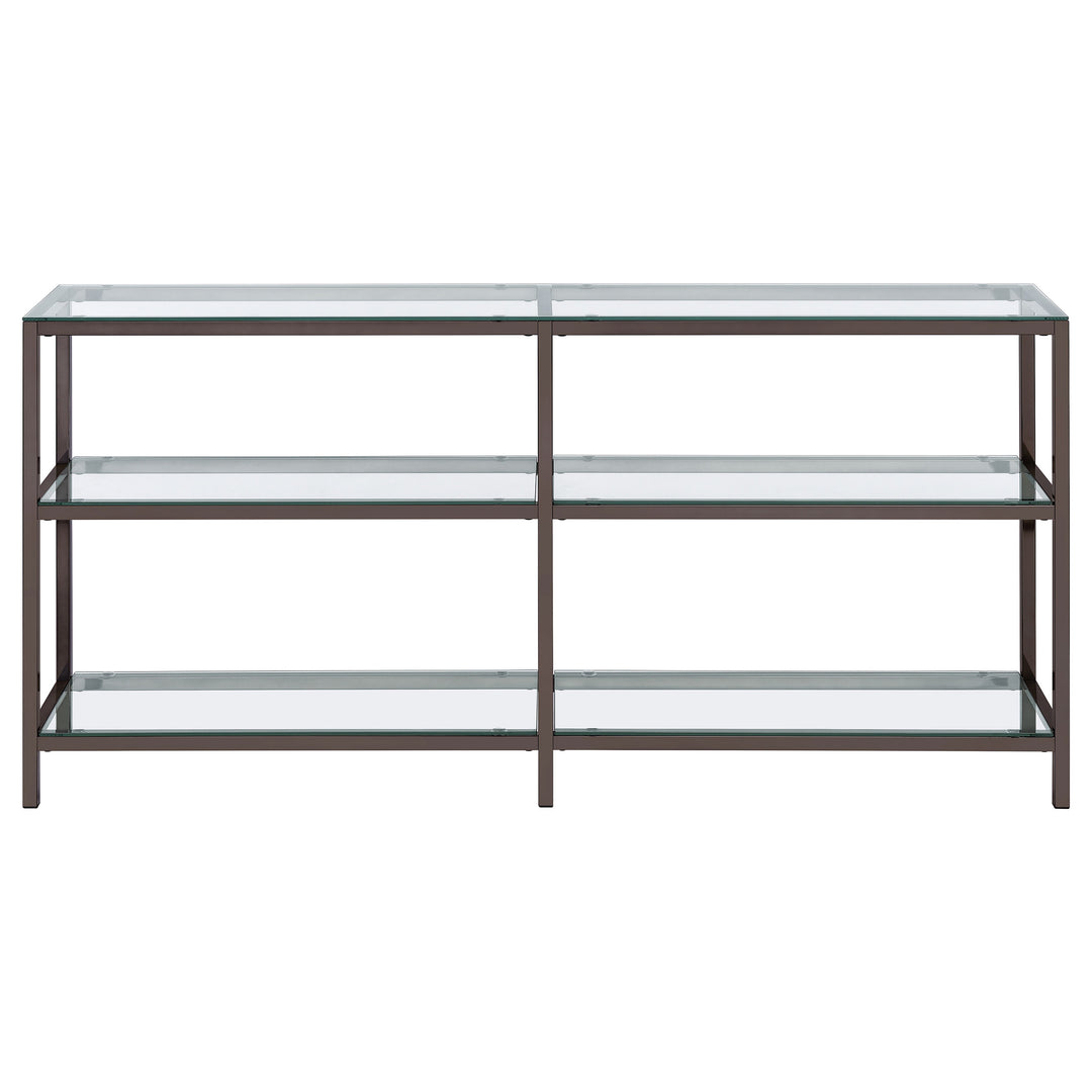 Kate 2-tier Bookcase Black Nickel