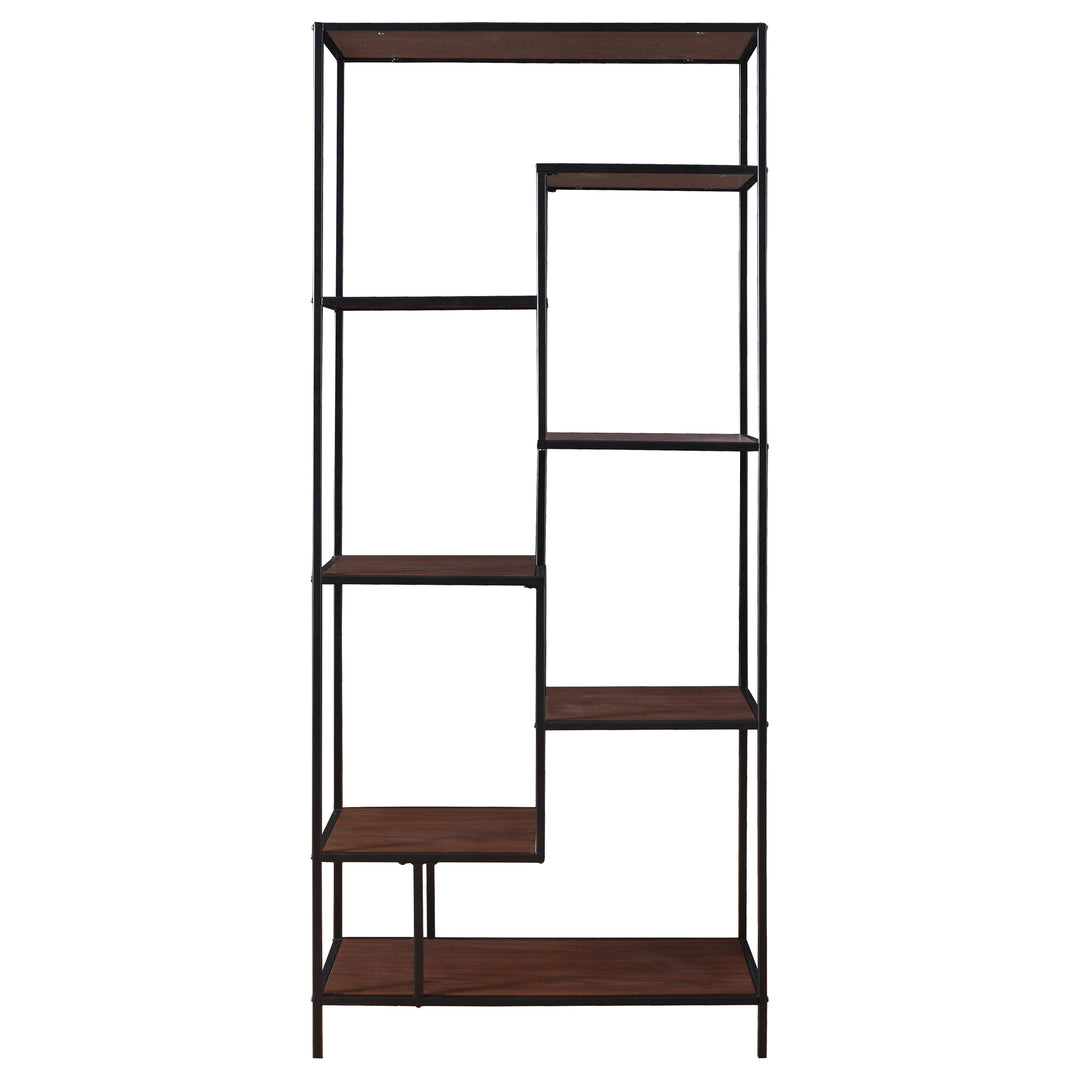 Asher 7-shelf Bookcase Walnut