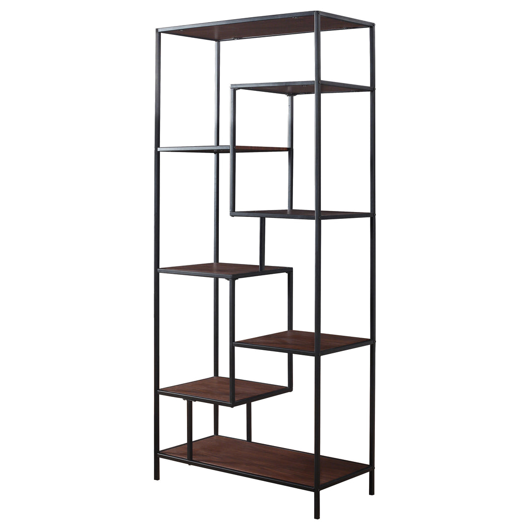 Asher 7-shelf Bookcase Walnut