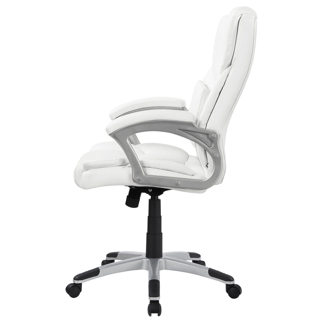 Kaffir Adjustable Height Office Chair White and Silver