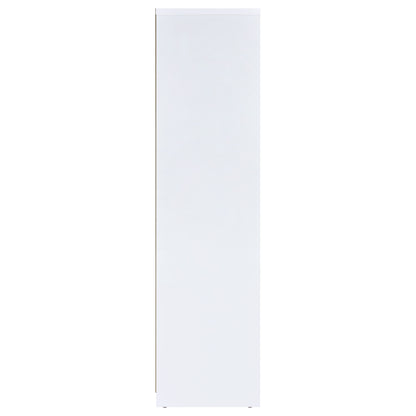 Spencer Bookcase with Cube Storage Compartments White