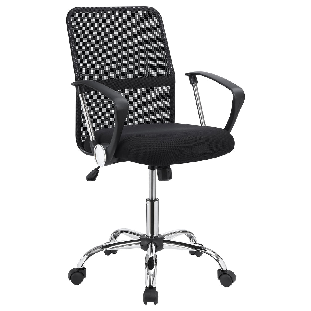 Gerta Office Chair with Mesh Backrest Black and Chrome